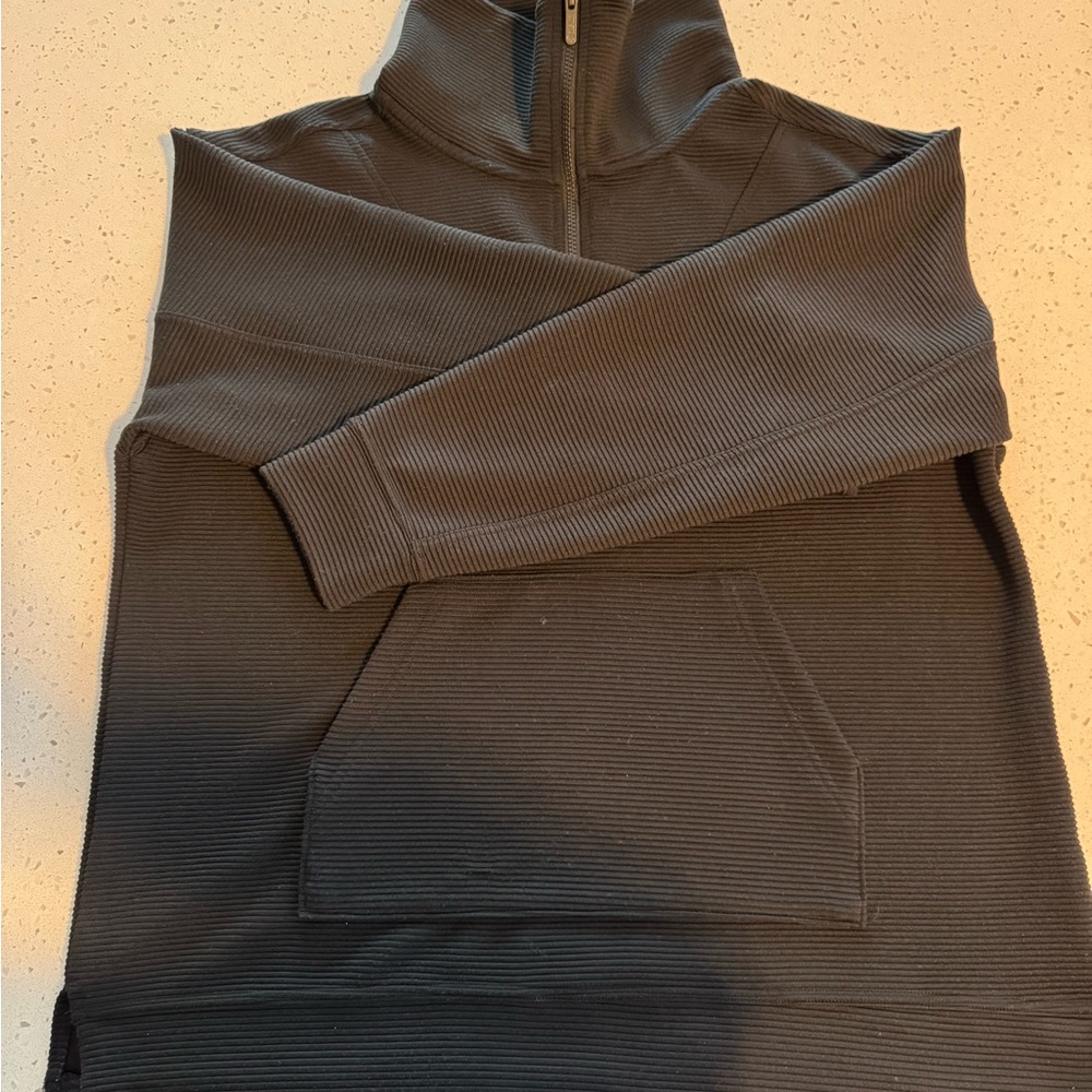 Zella Black Quarter-Zip Sweatshirt
